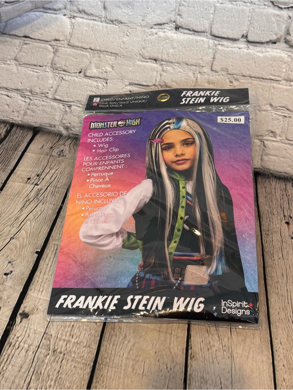 Monster High Frankie Stein Halloween Costume Wig